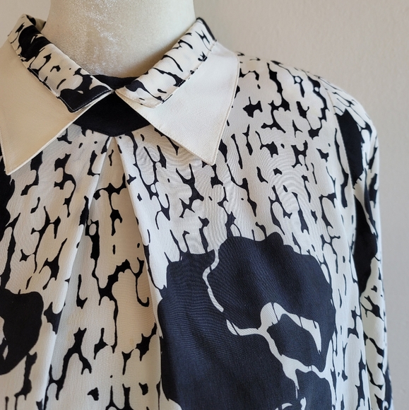 VTG 80s Louis Féraud Silk Blouson Dress - Picture 13 of 16